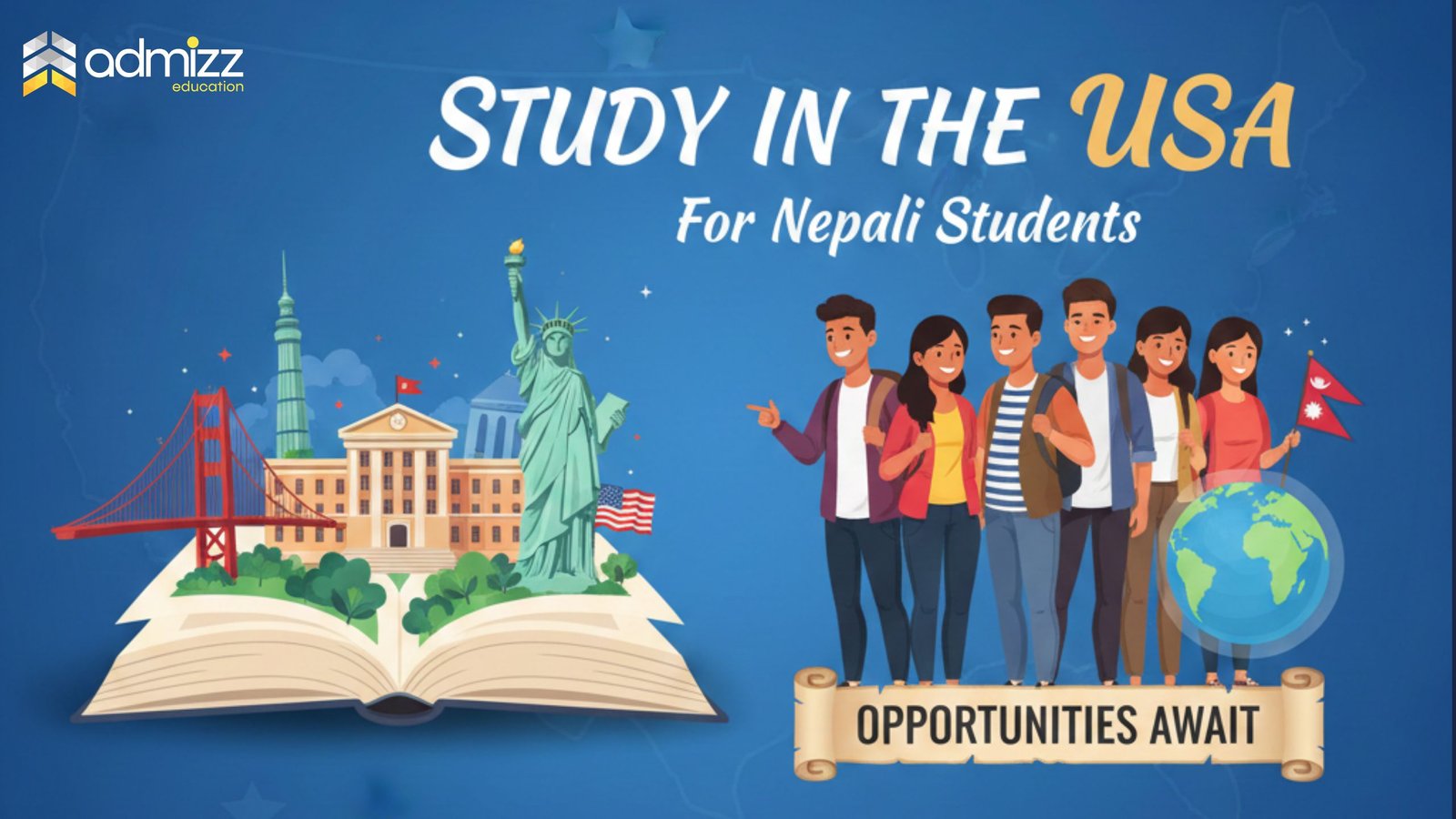 Study in the USA for Nepali Students – F-1 Visa, Scholarships & Work Opportunities